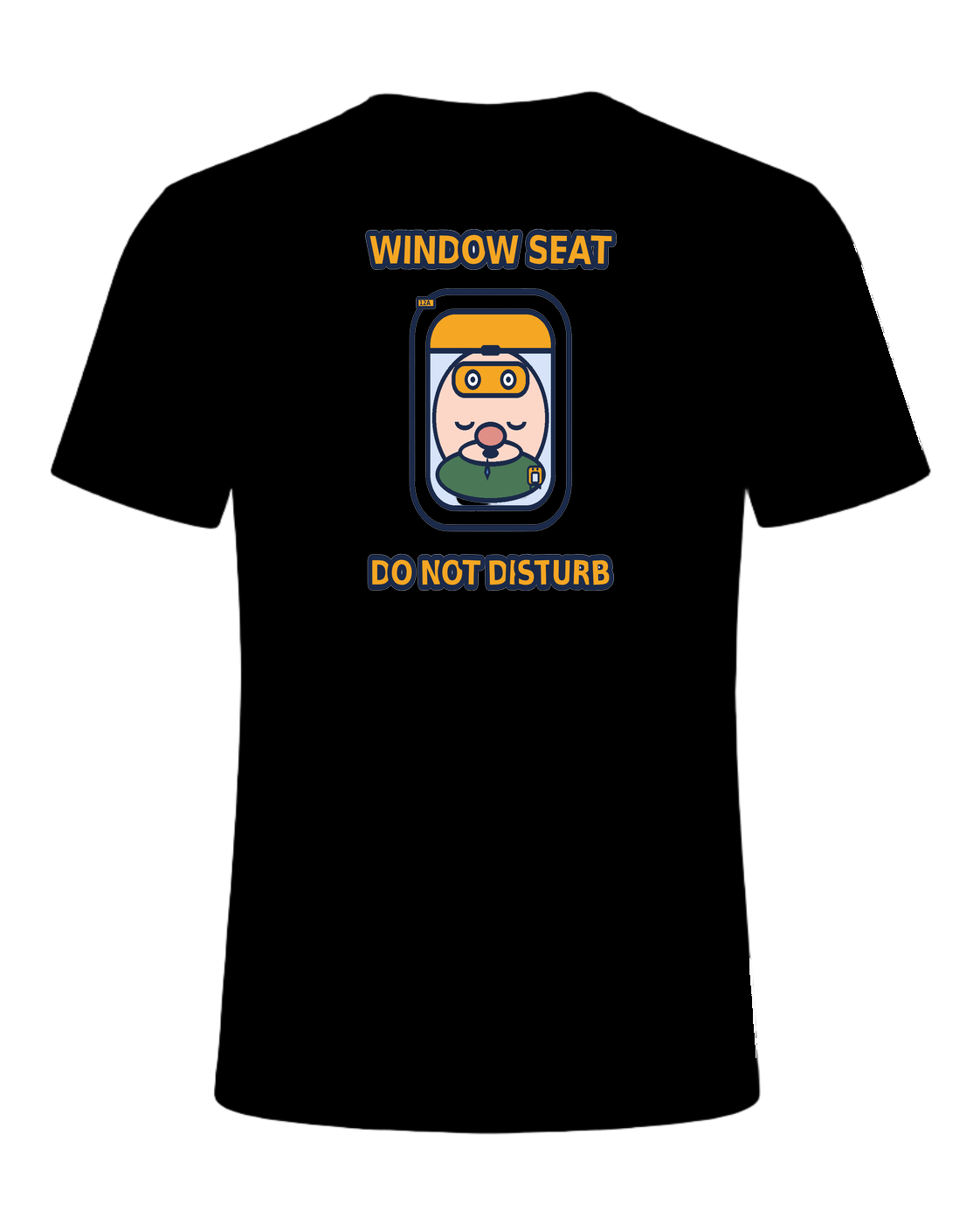 WINDOW SEAT, DO NOT DISTURB — Black