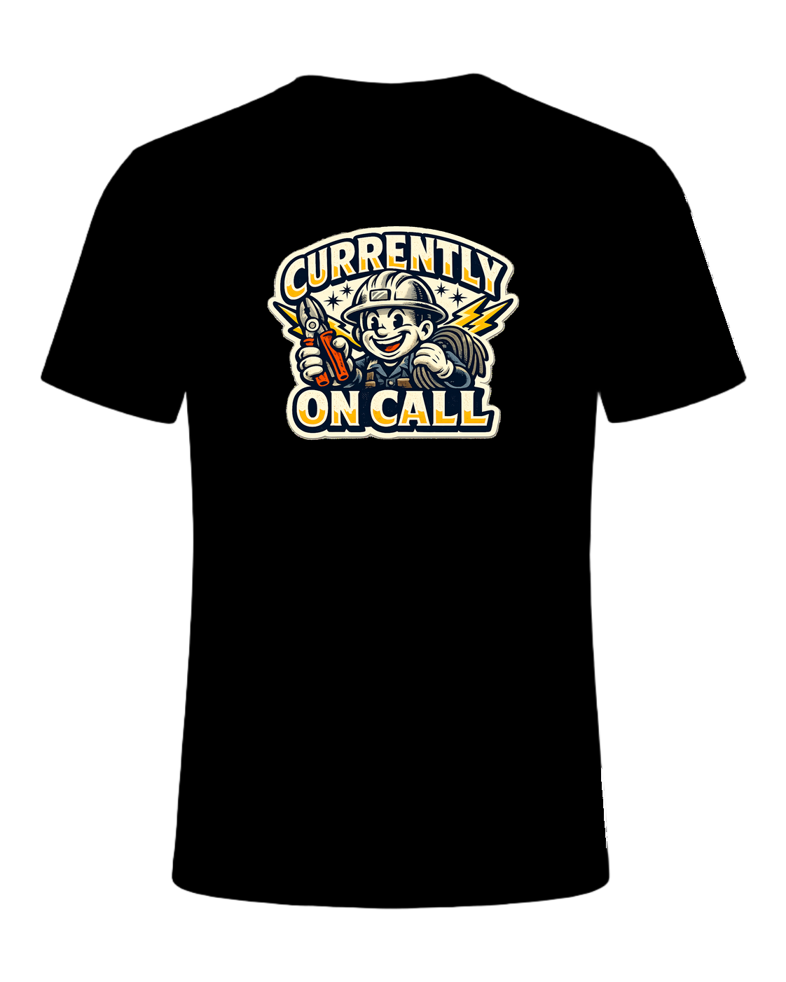 Currently On Call Tee — Black