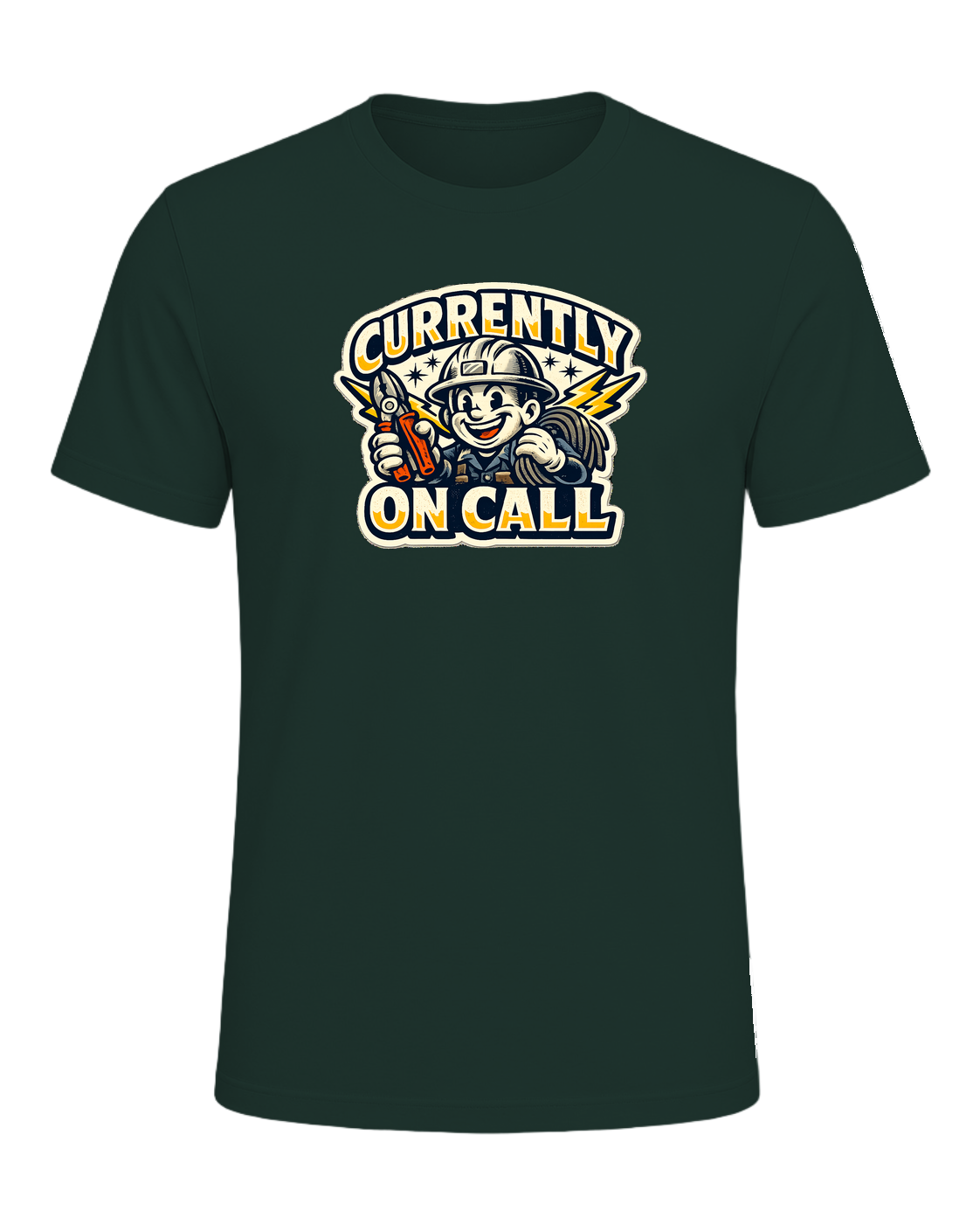 Currently On Call Tee — Forest