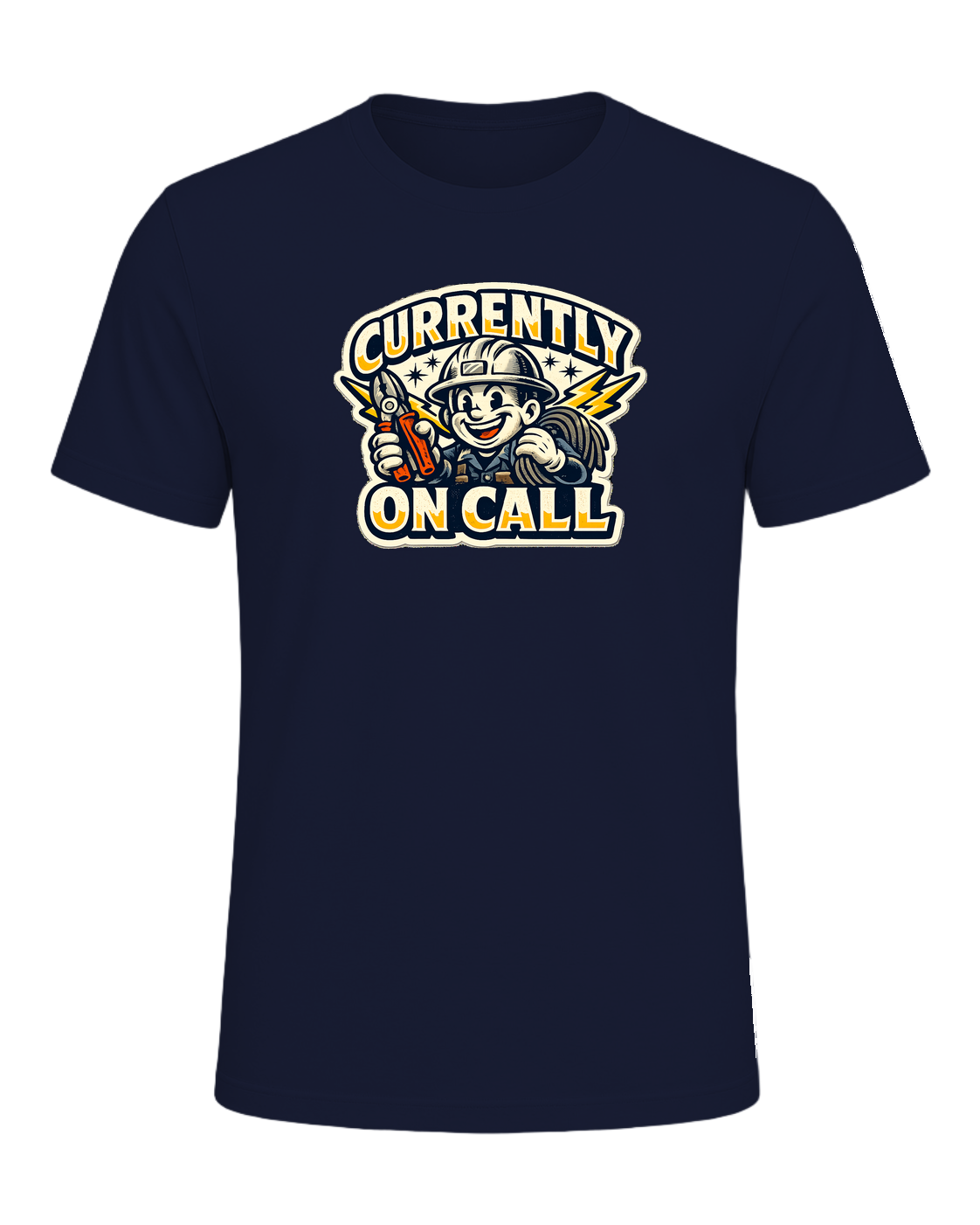 Currently On Call Tee — Navy