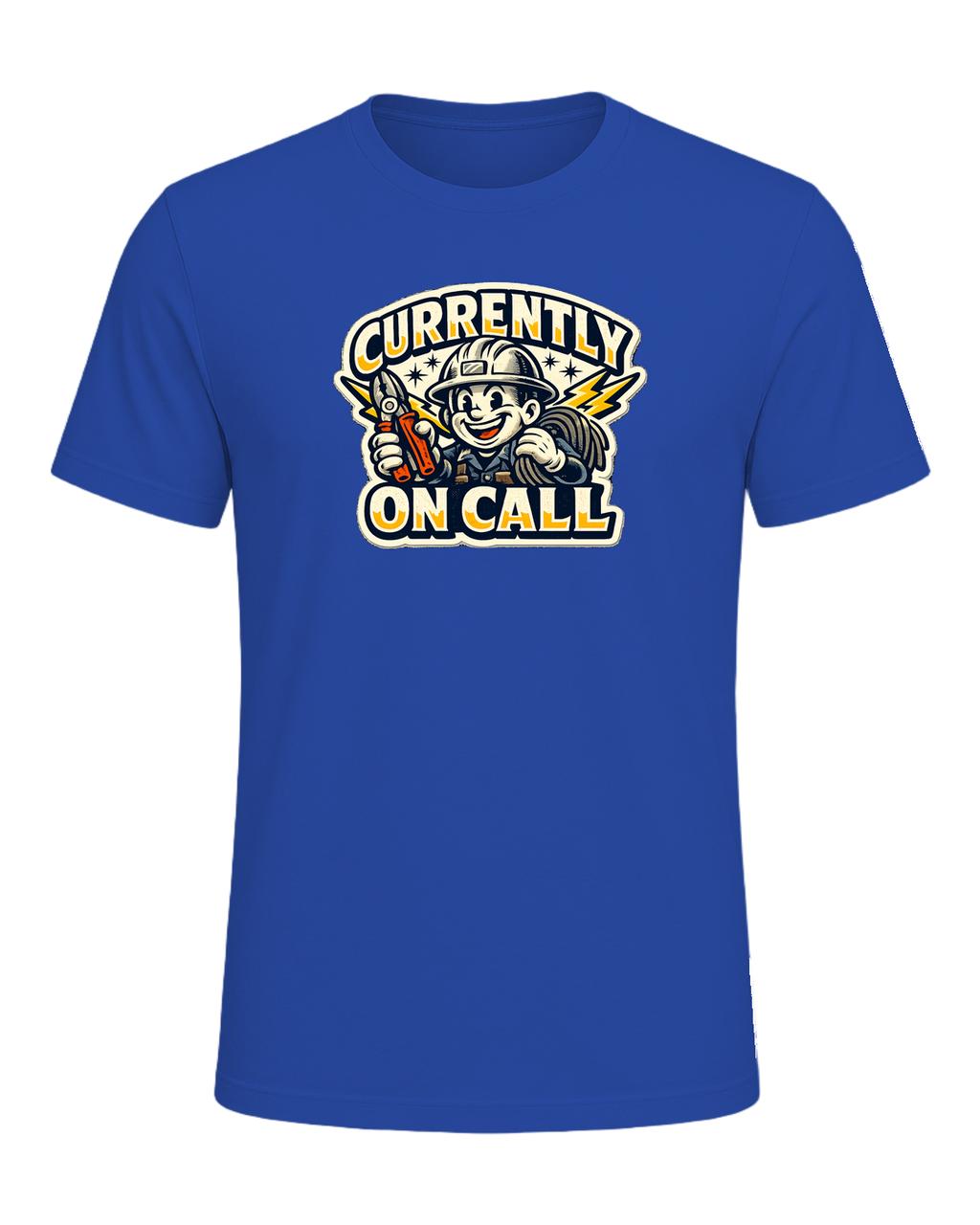 Currently On Call Tee — True Royal