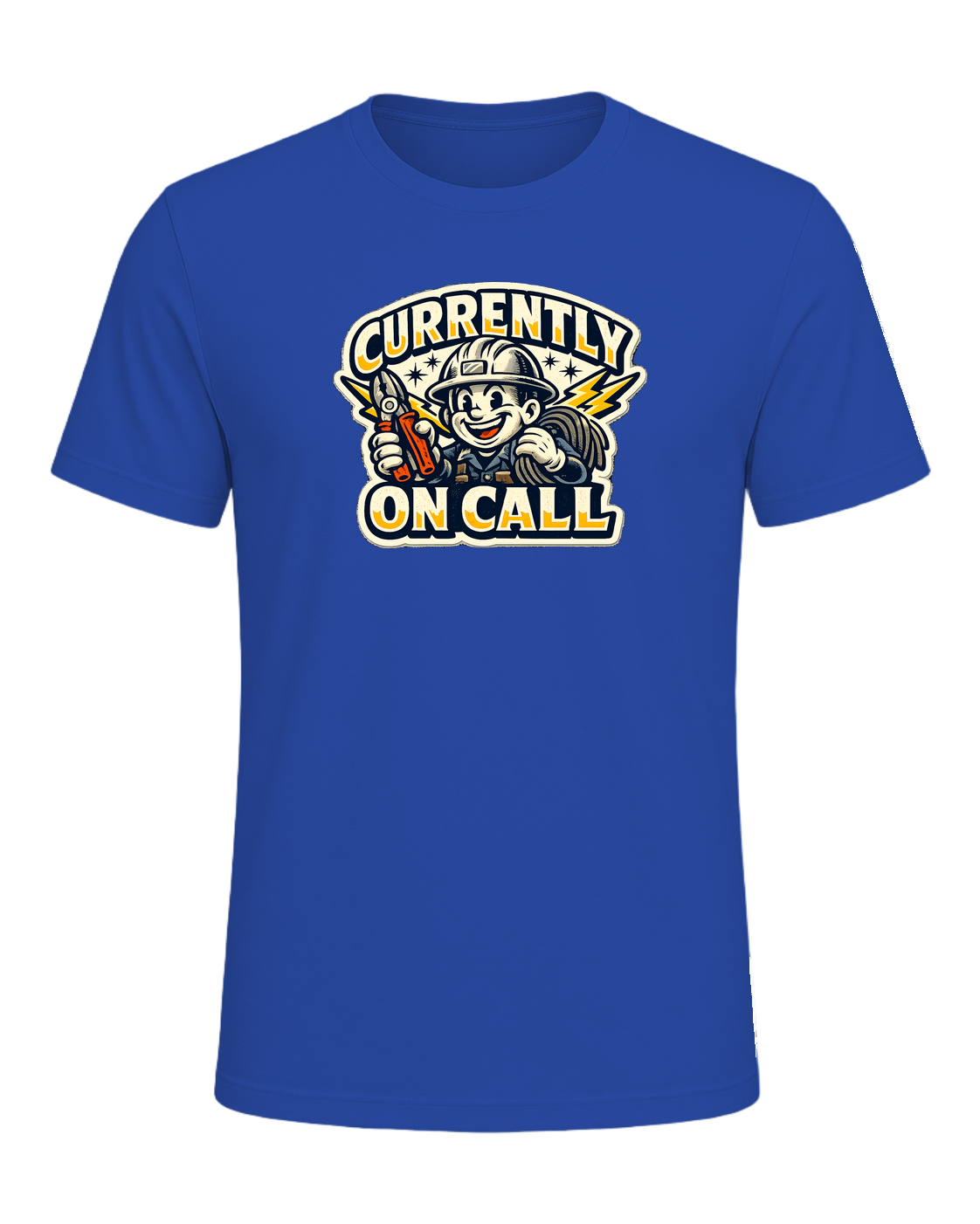 Currently On Call Tee — True Royal