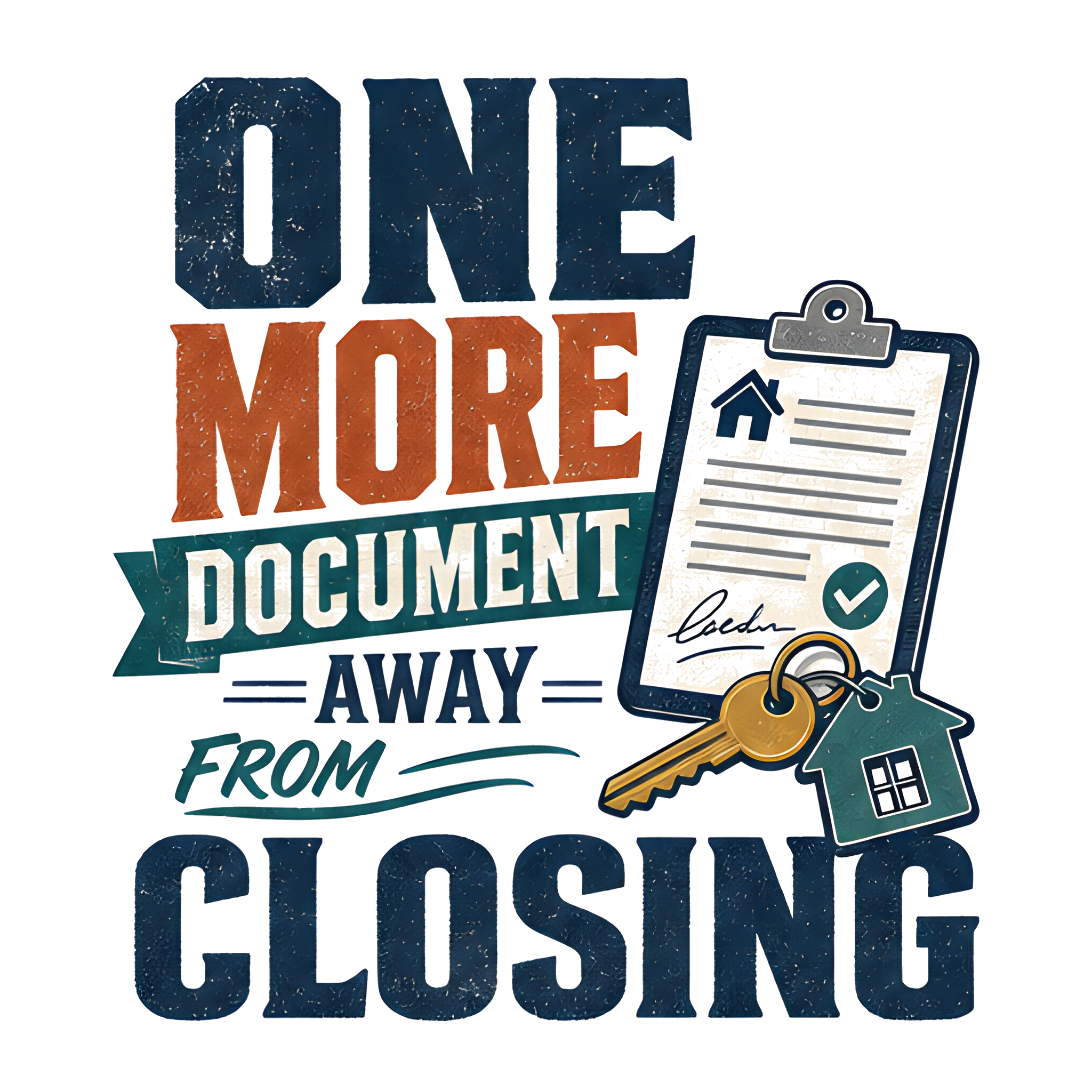 ONE MORE DOCUMENT AWAY FROM CLOSING