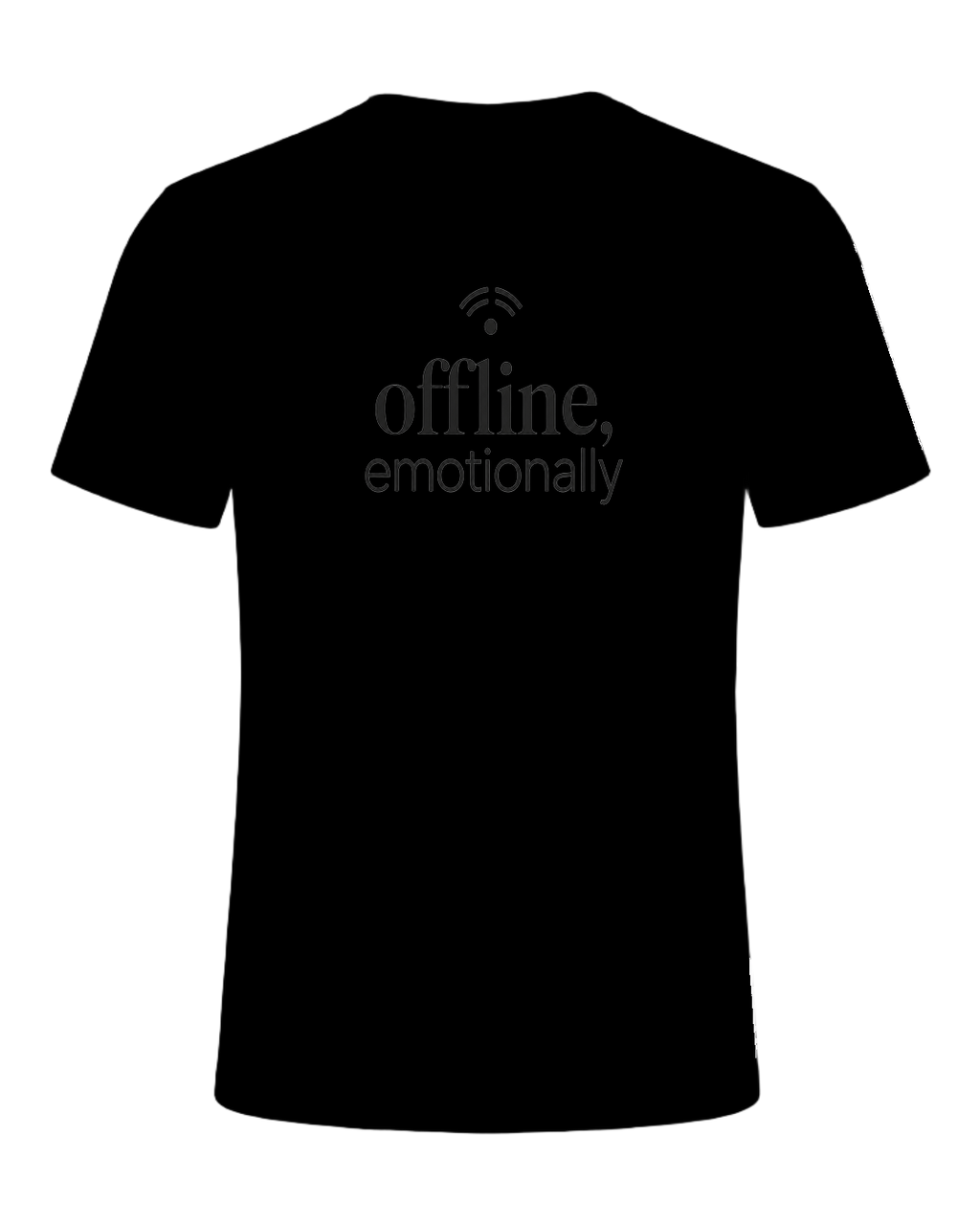offline, emotionally — Black