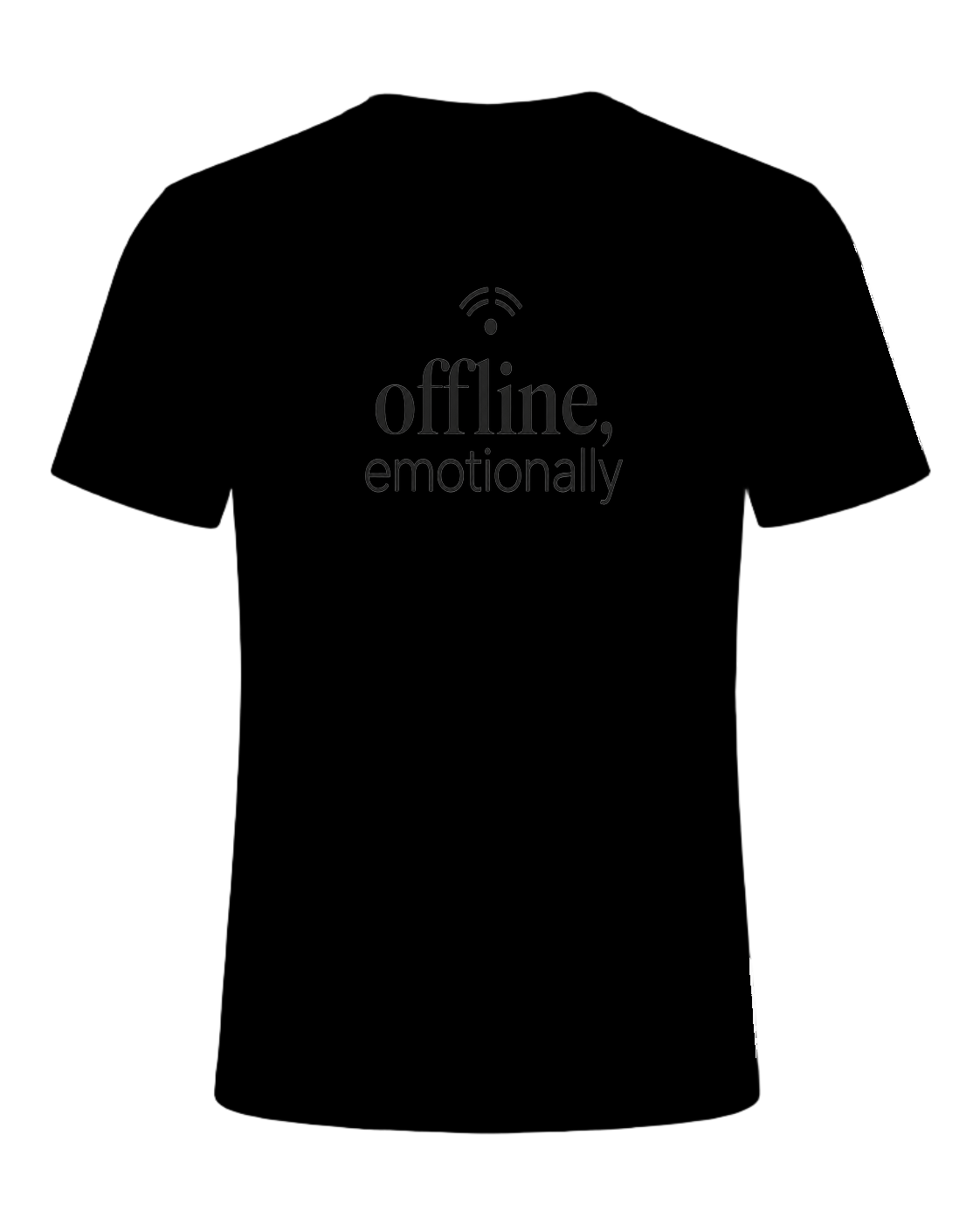 offline, emotionally — Black