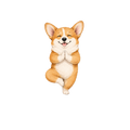 Corgi + Yoga