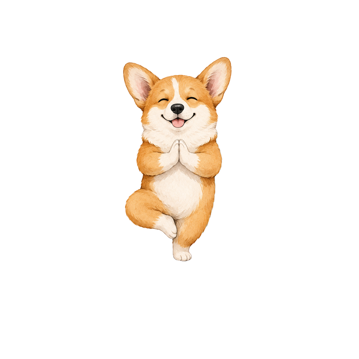 Corgi + Yoga