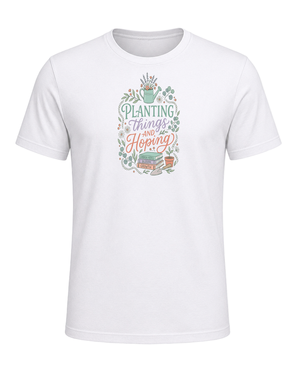 PLANTING THINGS AND HOPING — White