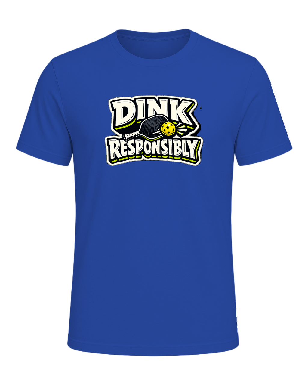 Dink Responsibly Tee — True Royal