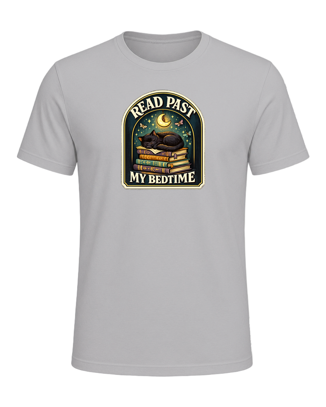 Read Past My Bedtime Tee — Athletic Heather