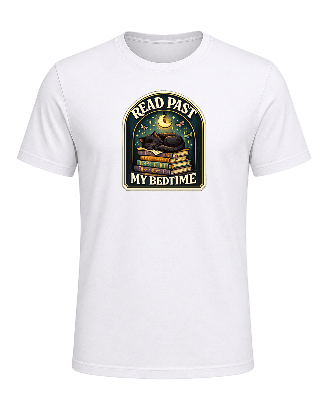 Read Past My Bedtime Tee — White