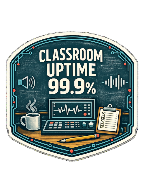 Classroom Uptime 99.9% Tee