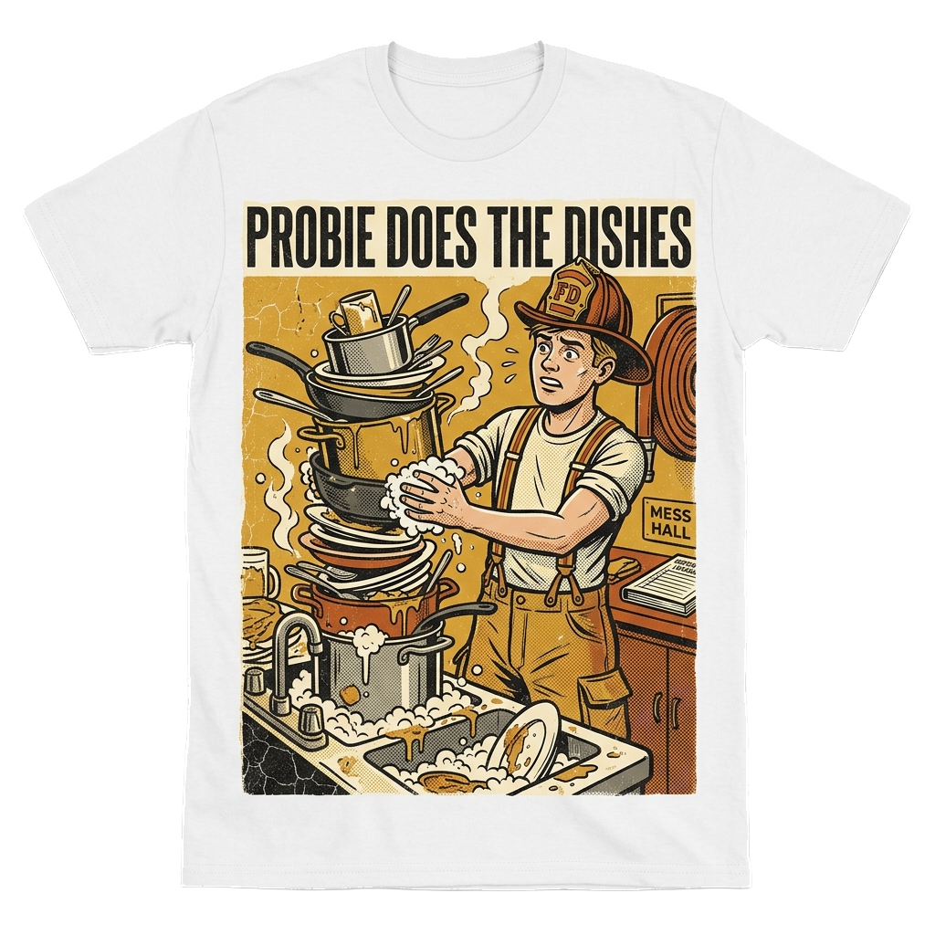Probie does the dishes