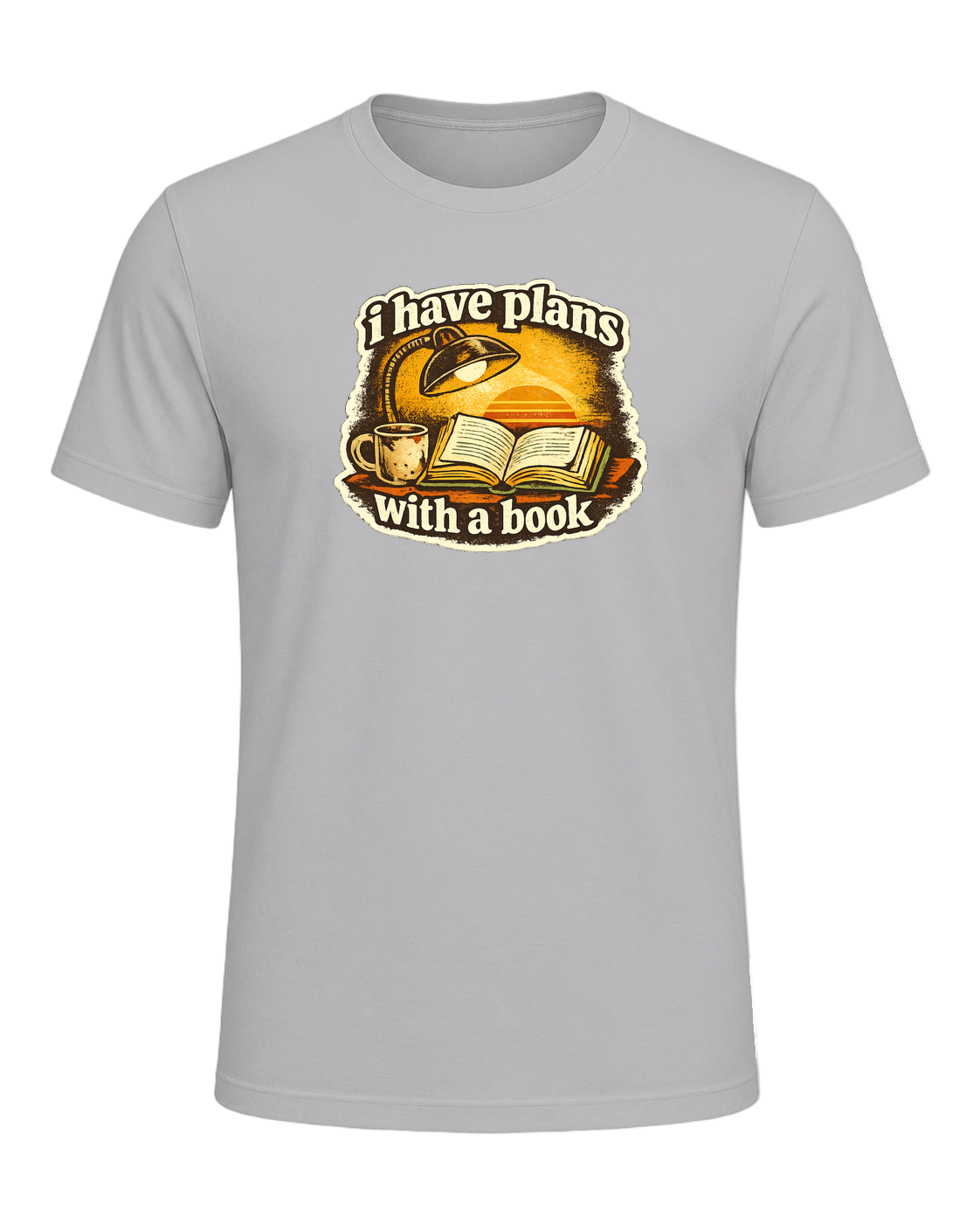 I Have Plans With A Book Tee — Athletic Heather