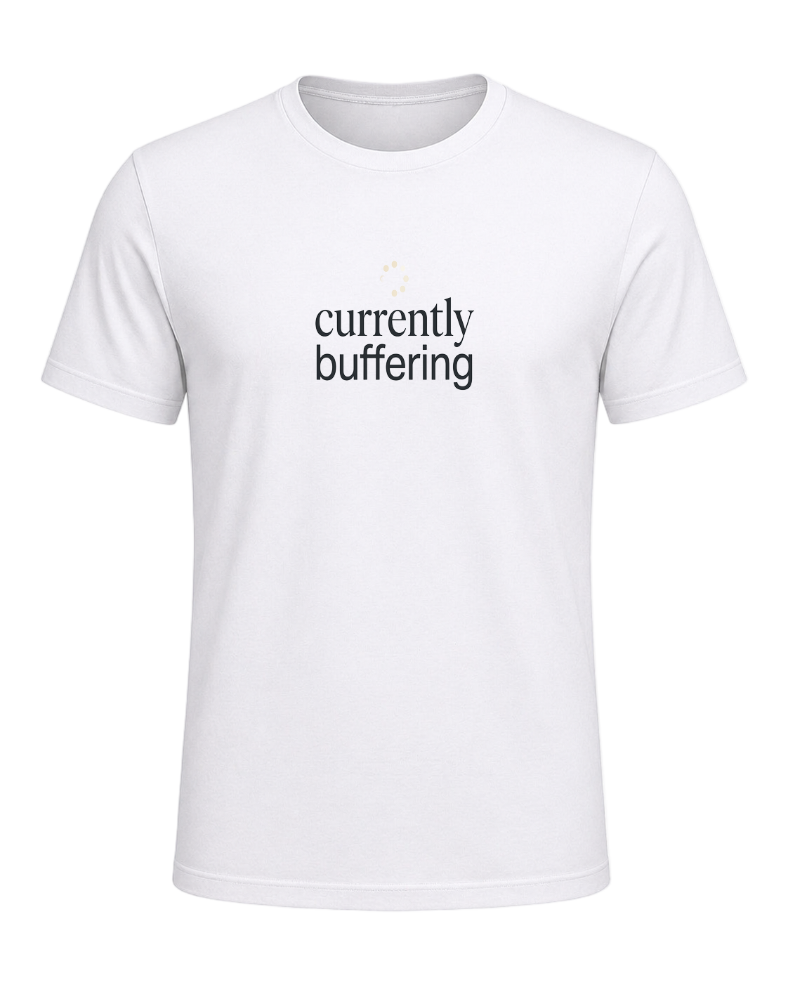 currently buffering — White