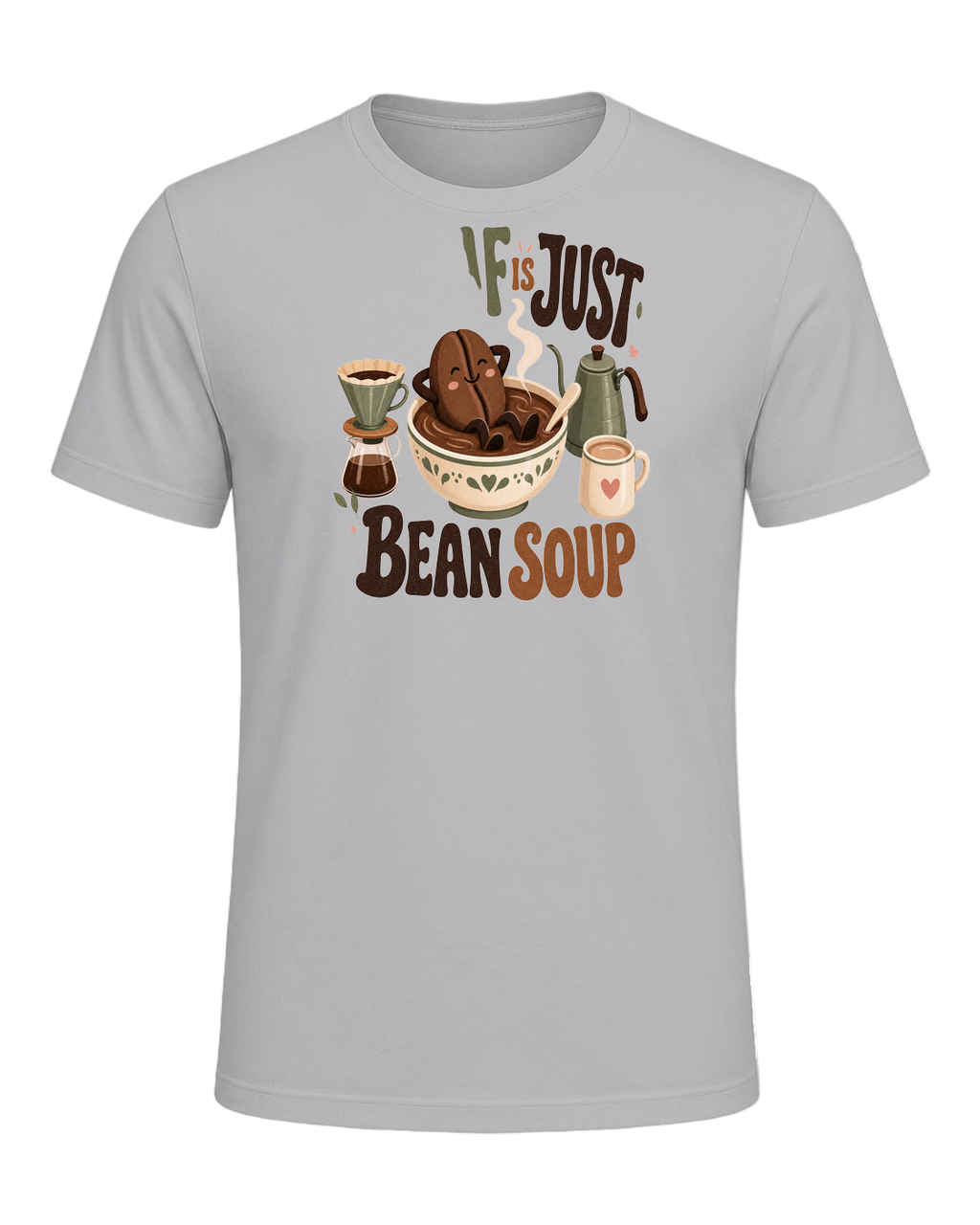 DECAF IS JUST BEAN SOUP — Athletic Heather