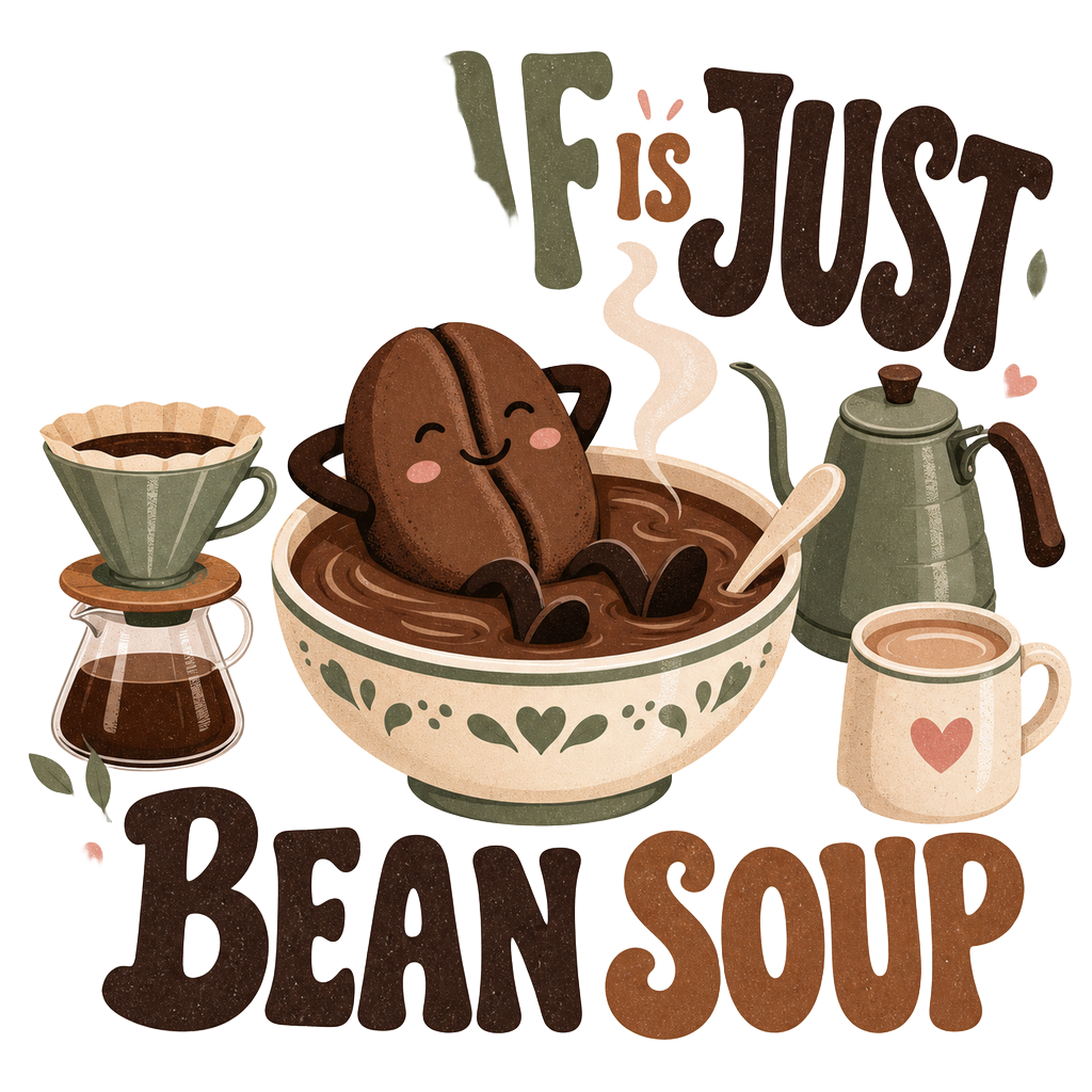 DECAF IS JUST BEAN SOUP