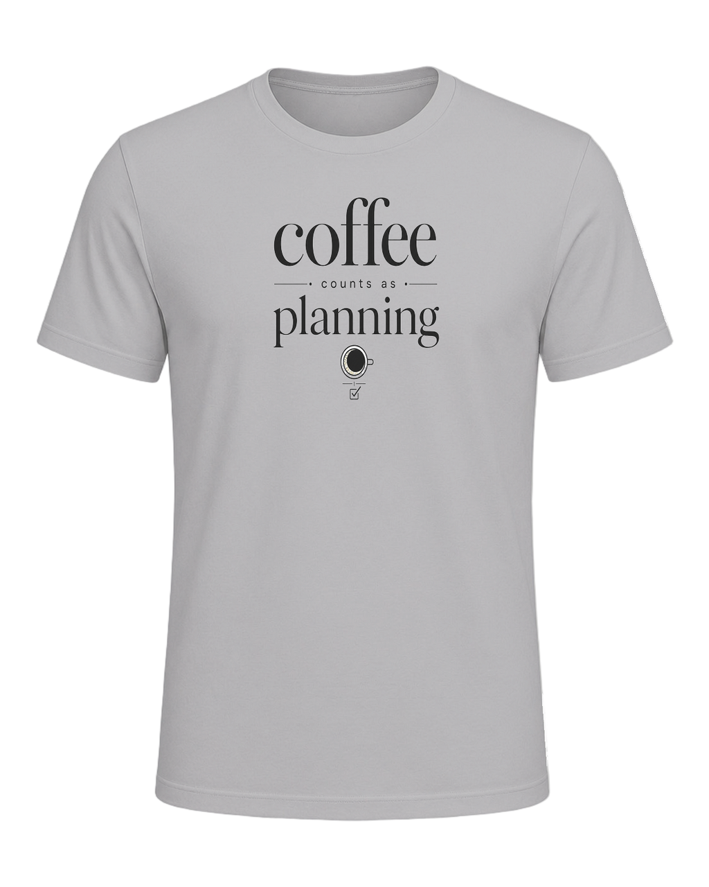 coffee counts as planning — Athletic Heather