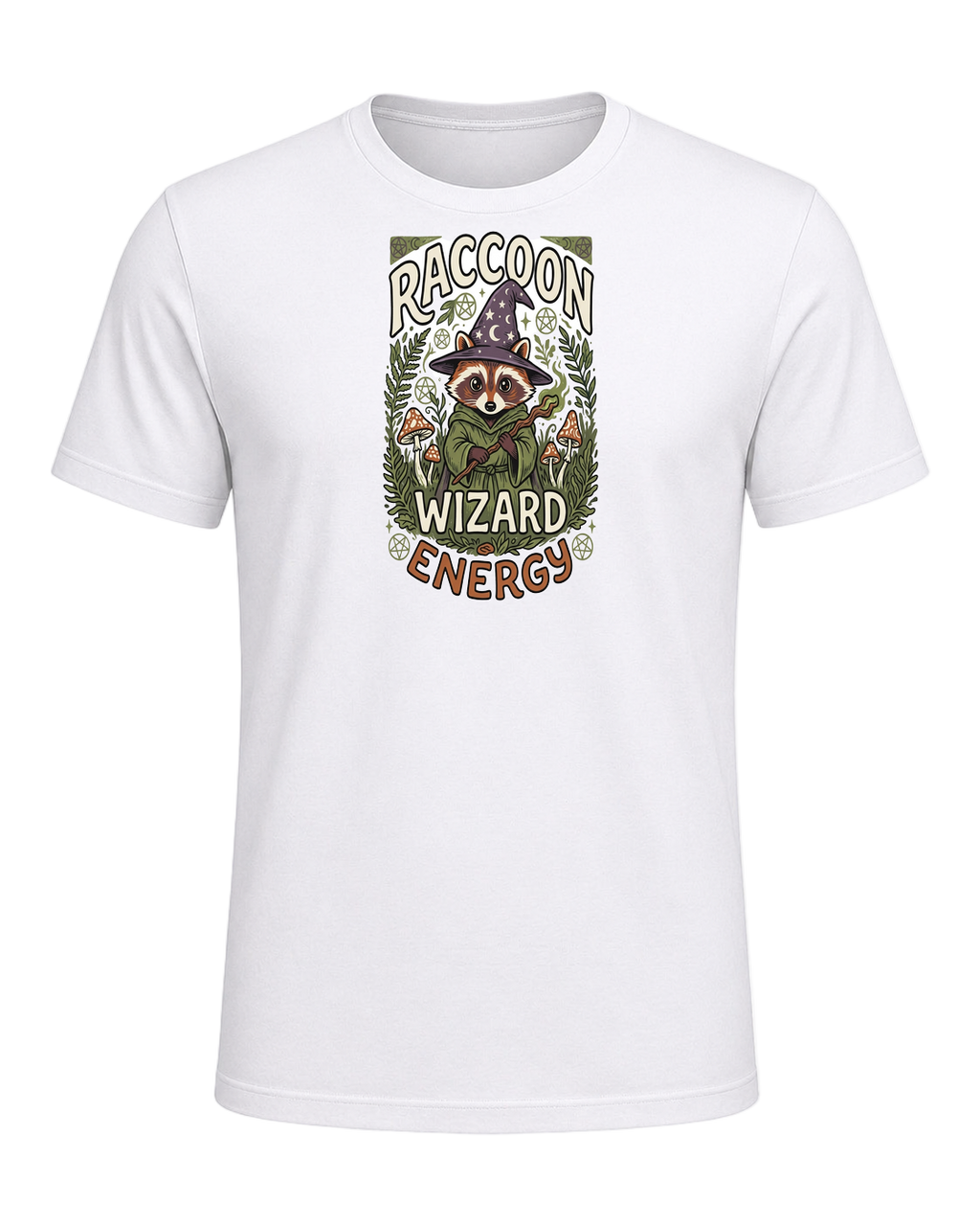 RACCOON WIZARD ENERGY — White
