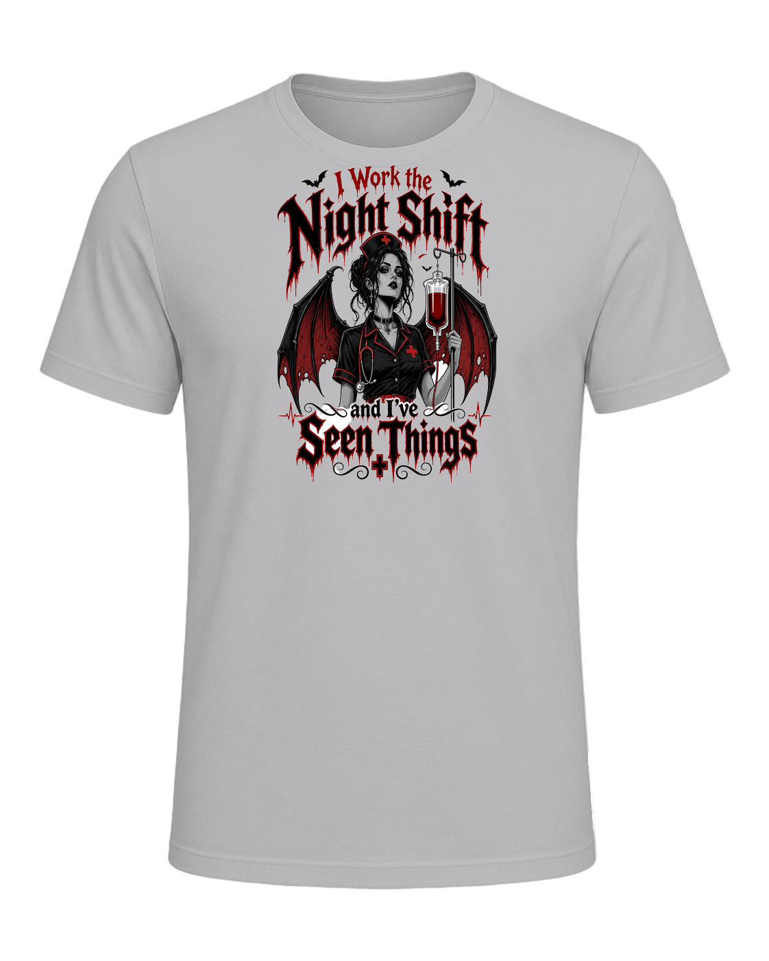 Nurse Night Shift Spooky — Athletic Heather