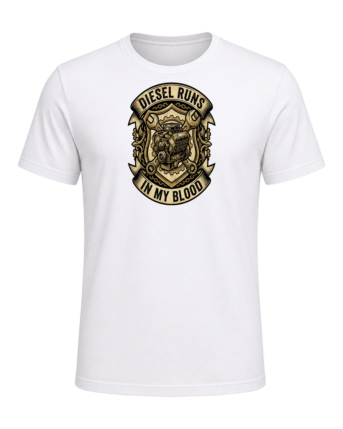 Diesel Mechanic — White
