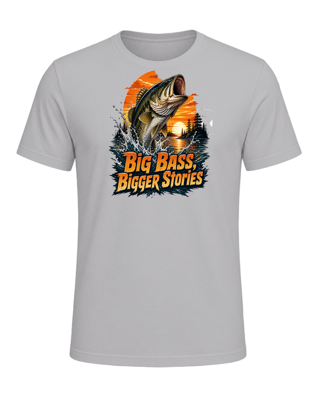 Bass Fishing Obsessed — Athletic Heather