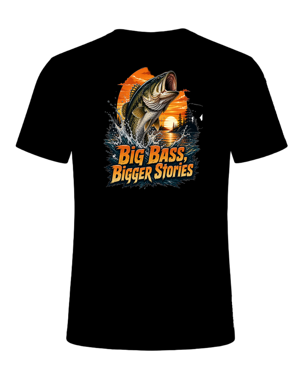 Bass Fishing Obsessed — Black