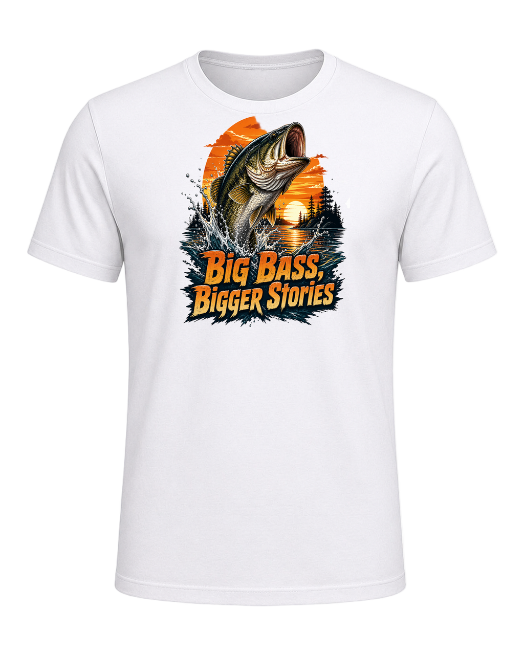 Bass Fishing Obsessed — White
