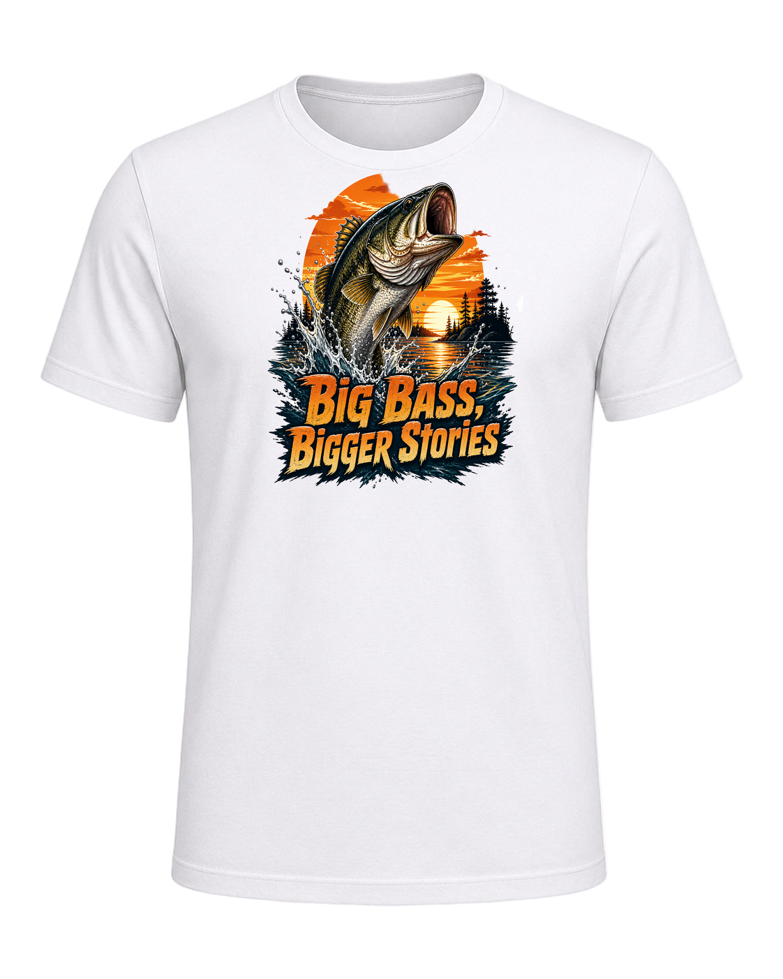 Bass Fishing Obsessed — White