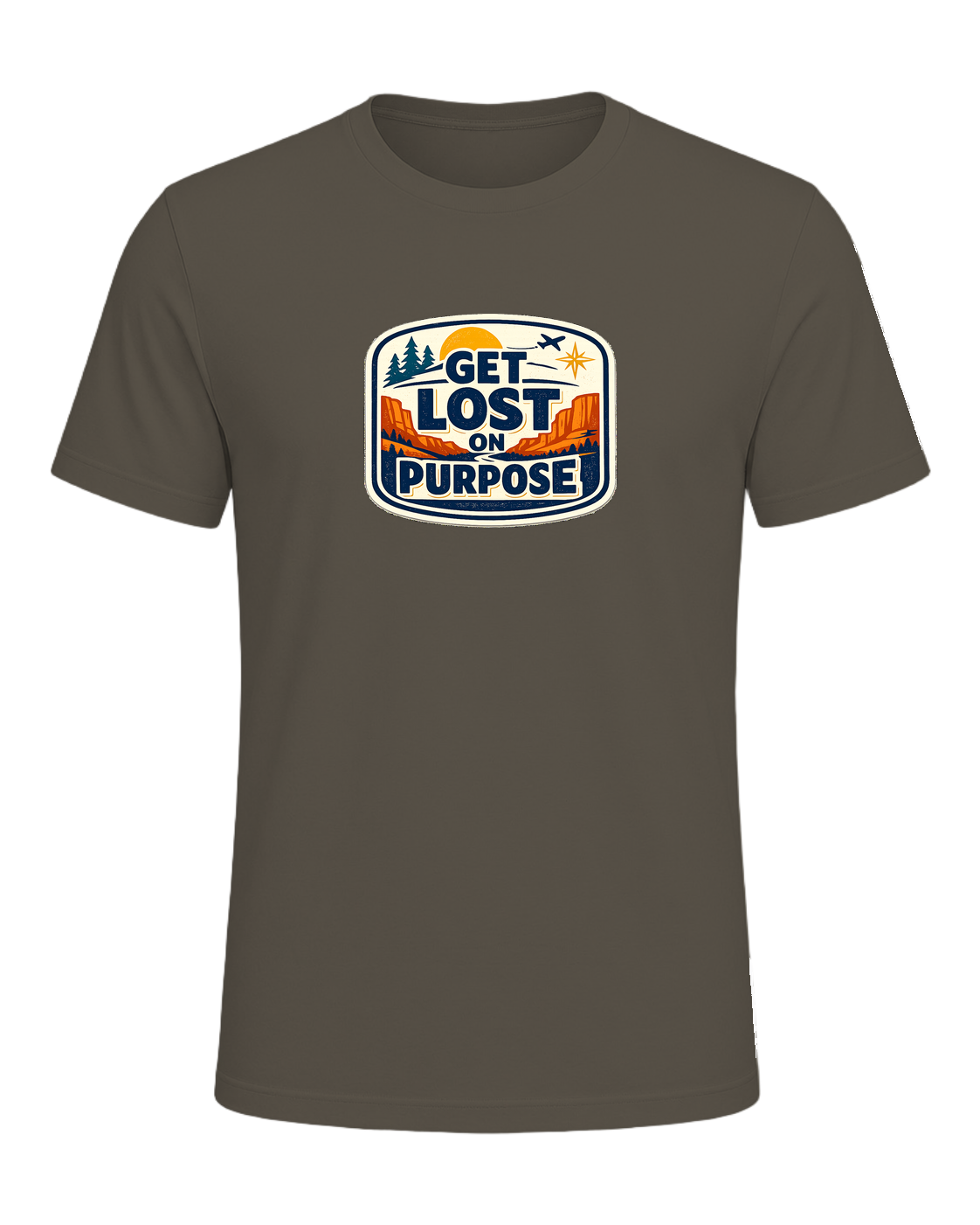 Get Lost On Purpose Tee — Army