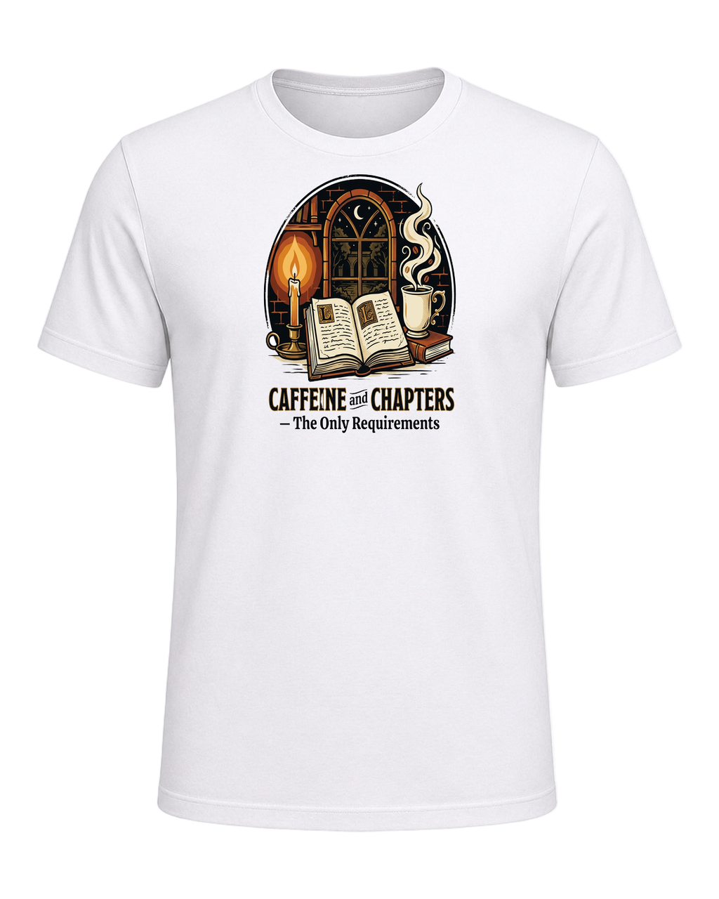 Books & Coffee — White