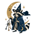 Raccoon Wizard Energy
