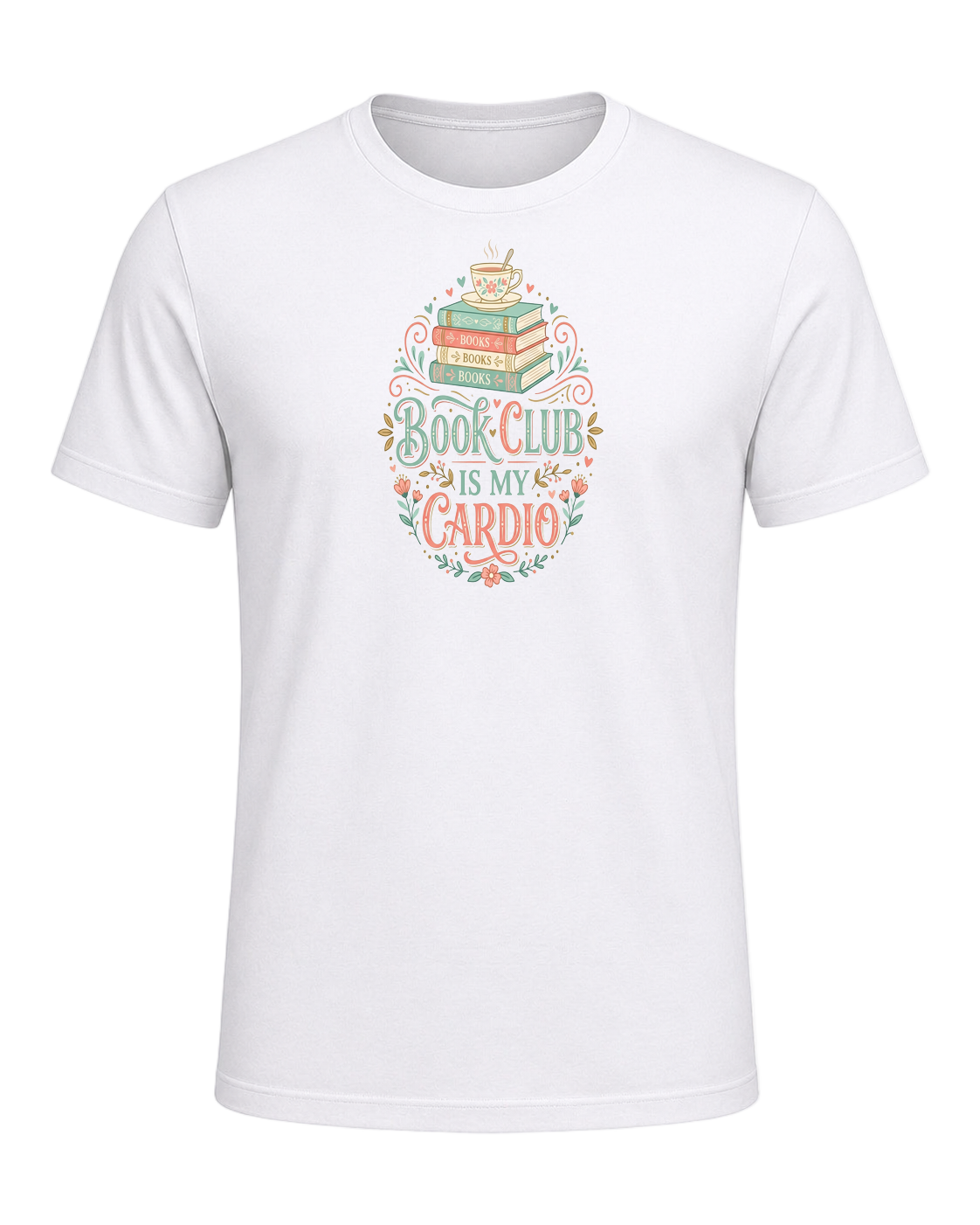 Book Club Is My Cardio — White