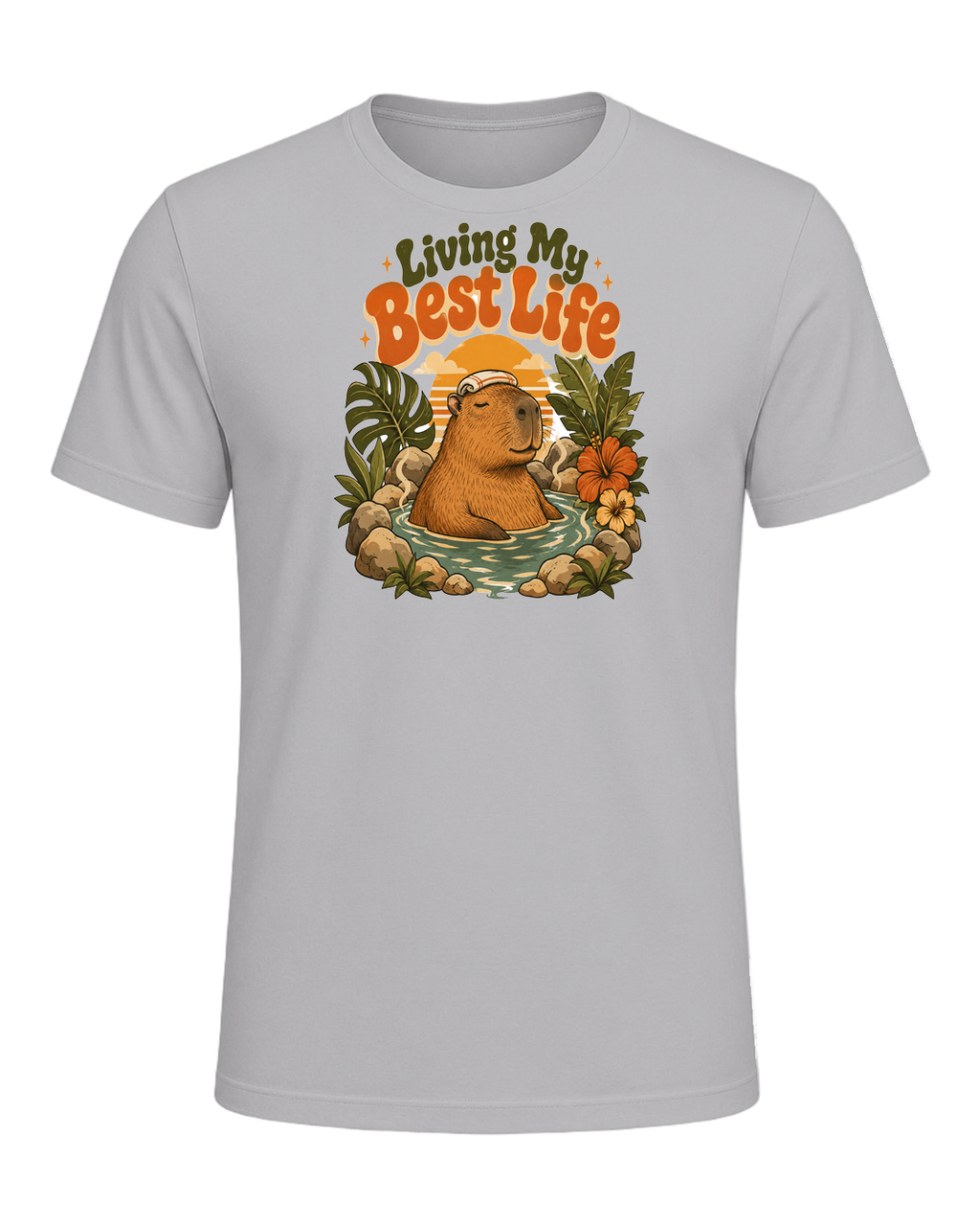 Capybara Chill Vibes — Athletic Heather