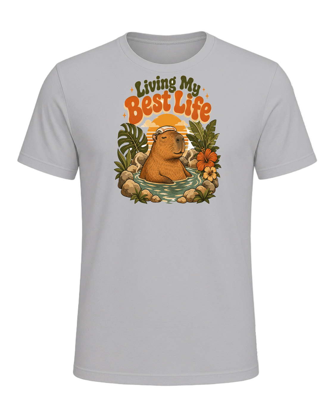 Capybara Chill Vibes — Athletic Heather