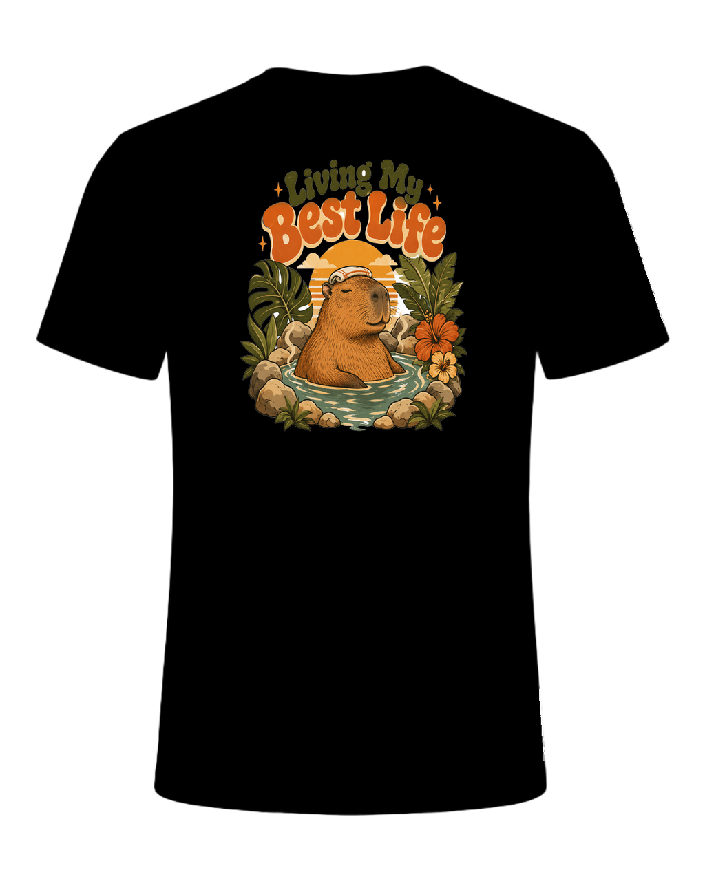 Capybara Chill Vibes — Black