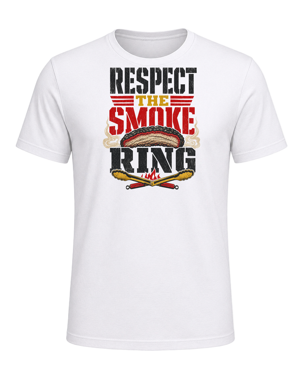 RESPECT THE SMOKE RING — White