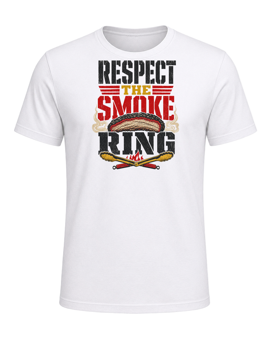 RESPECT THE SMOKE RING — White