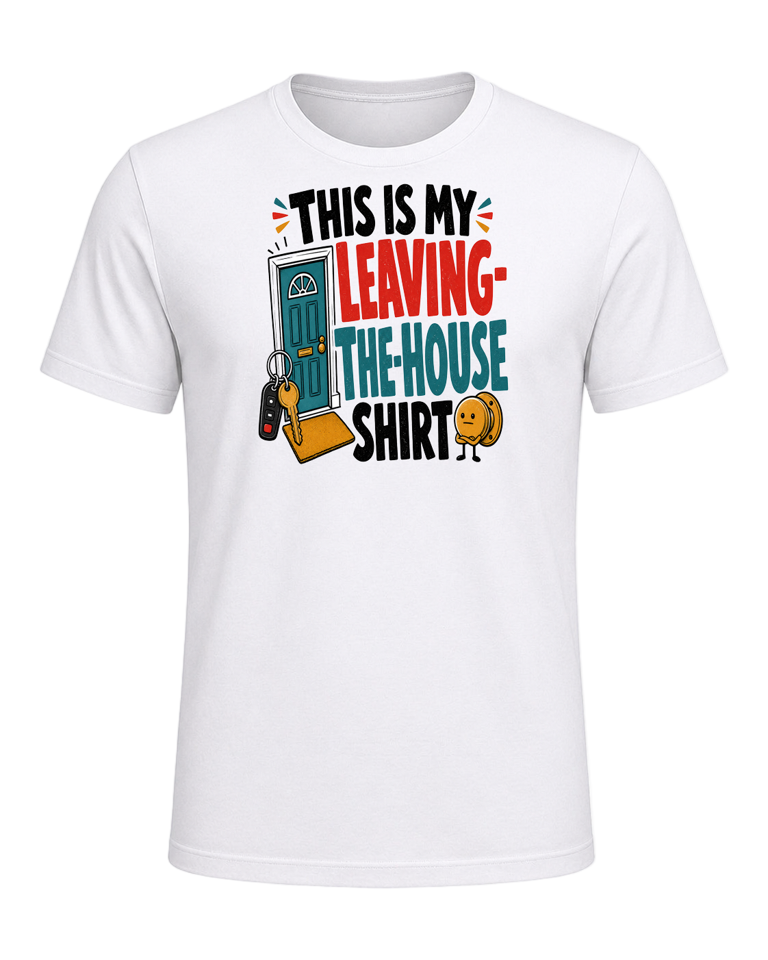 THIS IS MY LEAVING-THE-HOUSE SHIRT — White