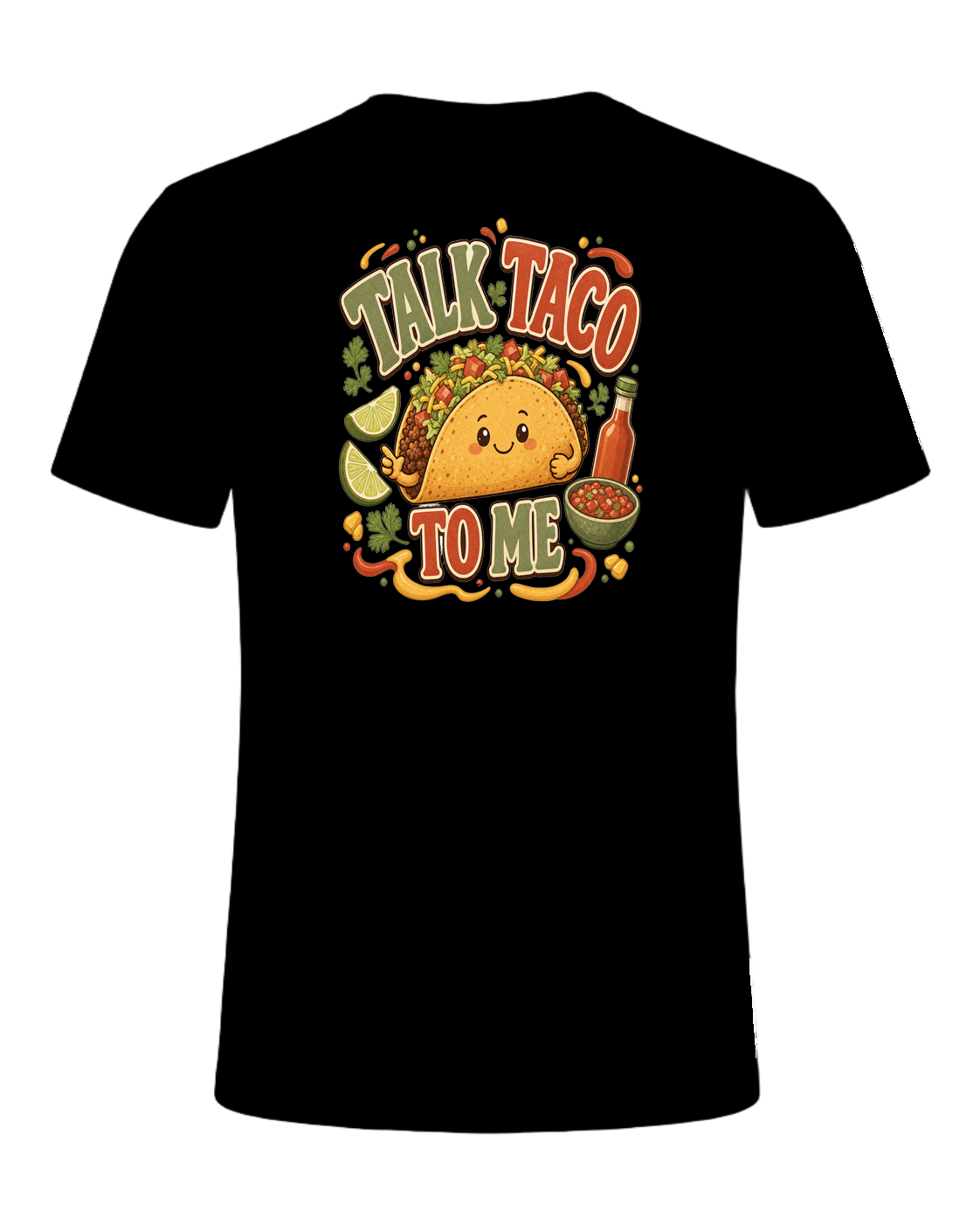 TALK TACO TO ME — Black