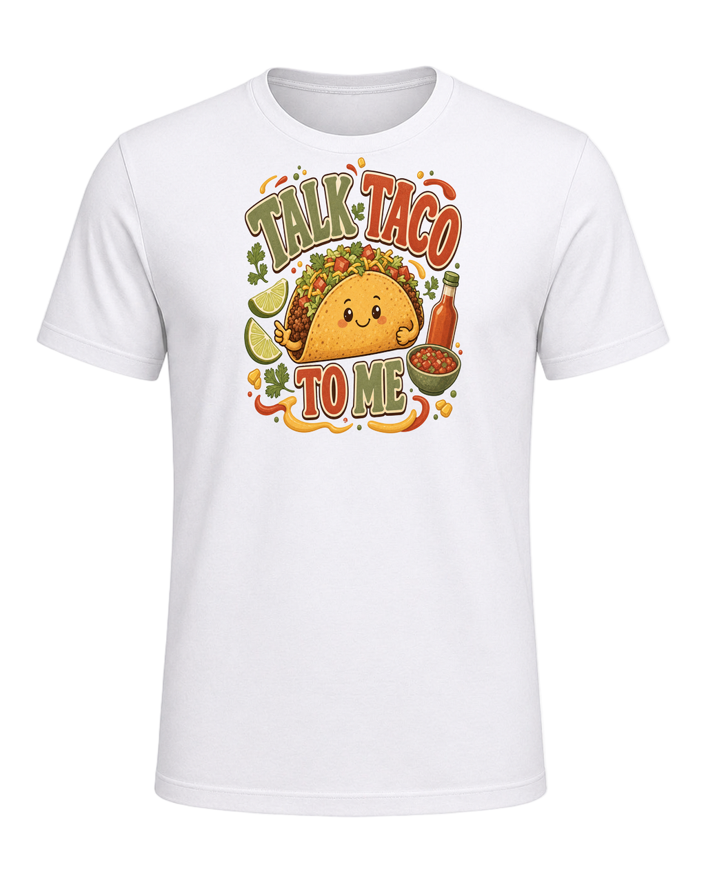 TALK TACO TO ME — White
