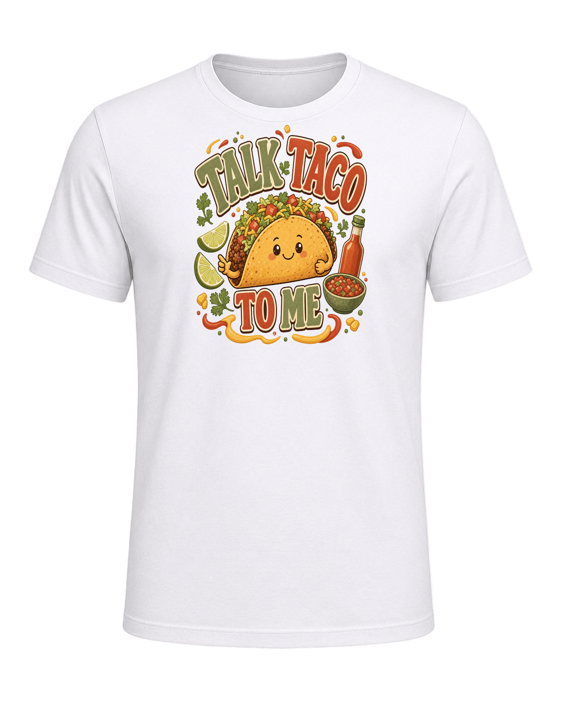 TALK TACO TO ME — White