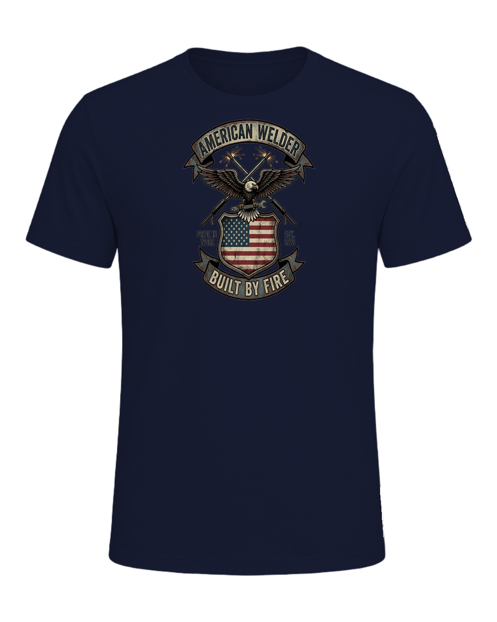 Welder Pride — Navy