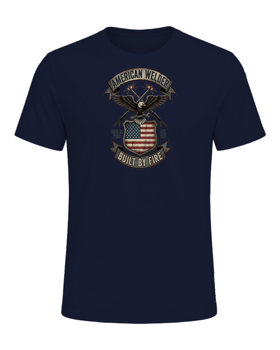 Welder Pride — Navy