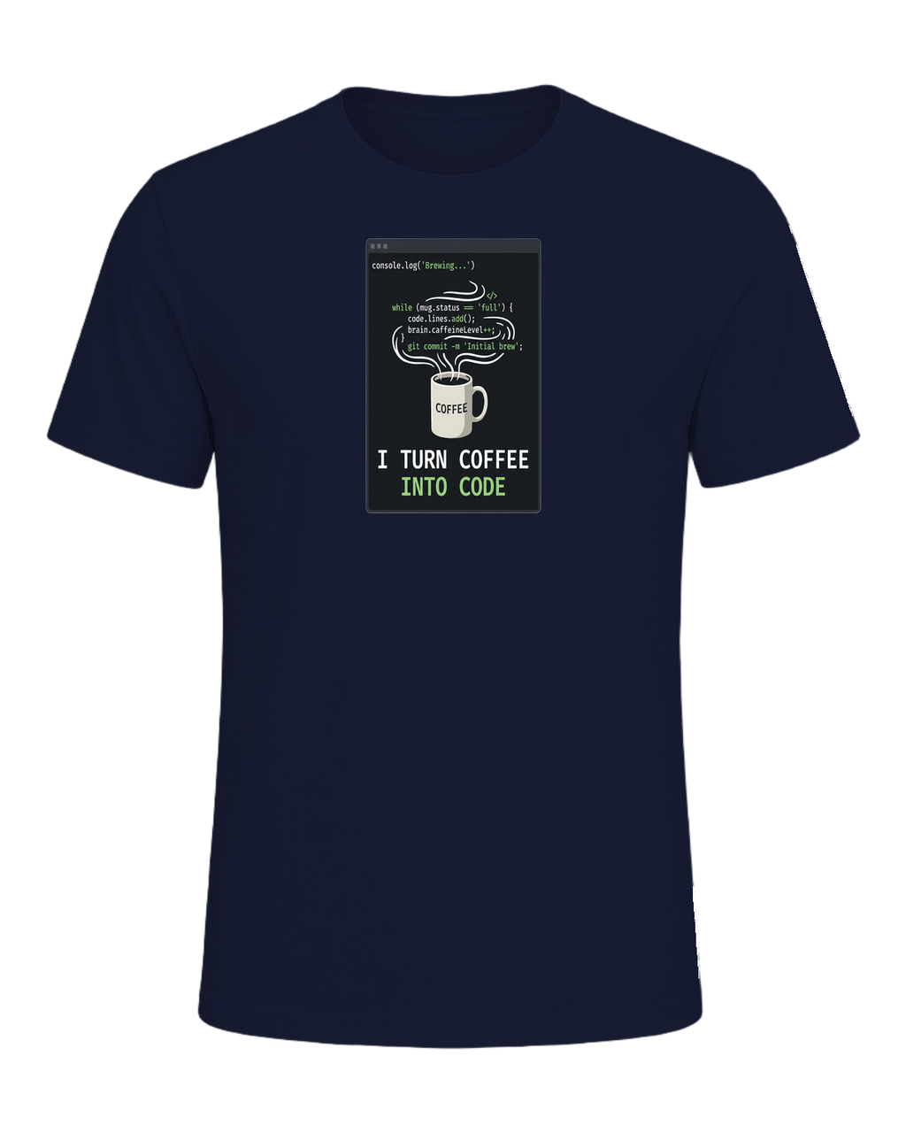 Coffee + Programmer — Navy