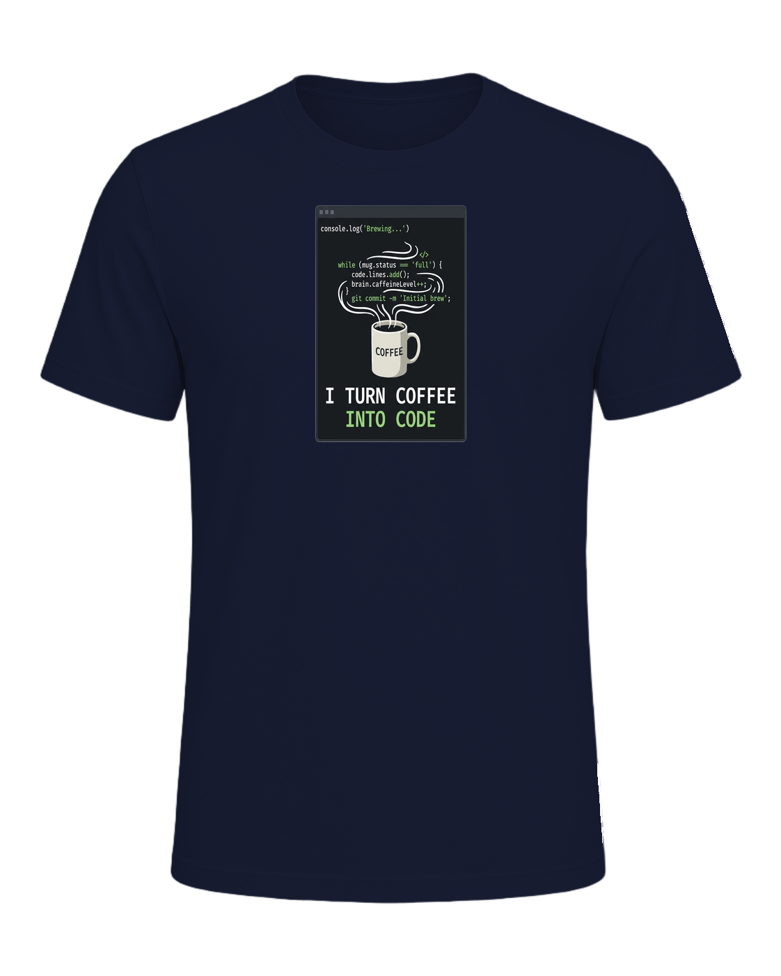 Coffee + Programmer — Navy