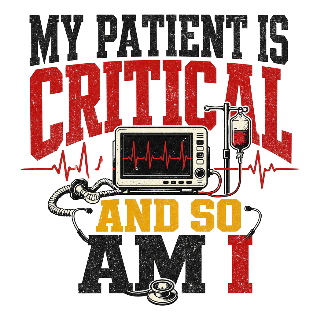 My patient is critical and so am I