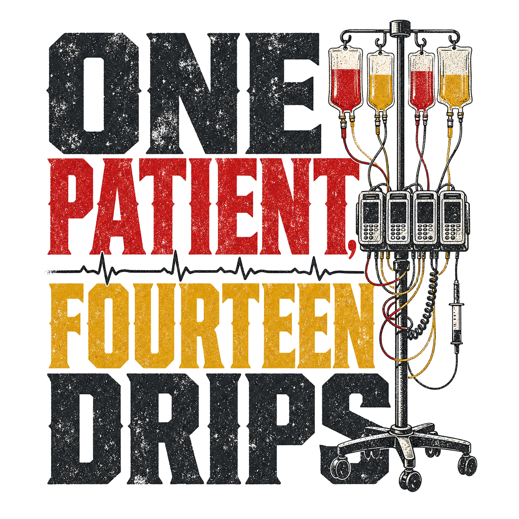 ONE PATIENT, FOURTEEN DRIPS