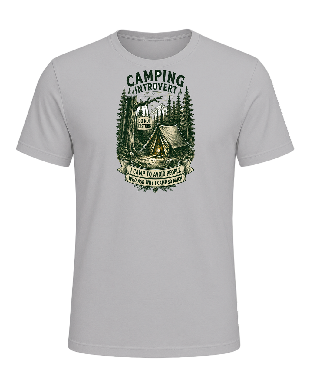Camping Introvert — Athletic Heather