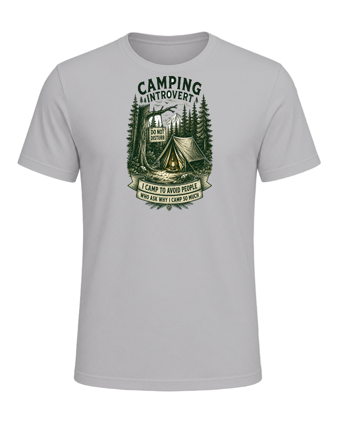 Camping Introvert — Athletic Heather